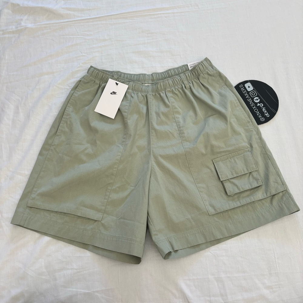 Nike Life Woven Camp Short Casual Light Green FN3216 370 Men’s Size S